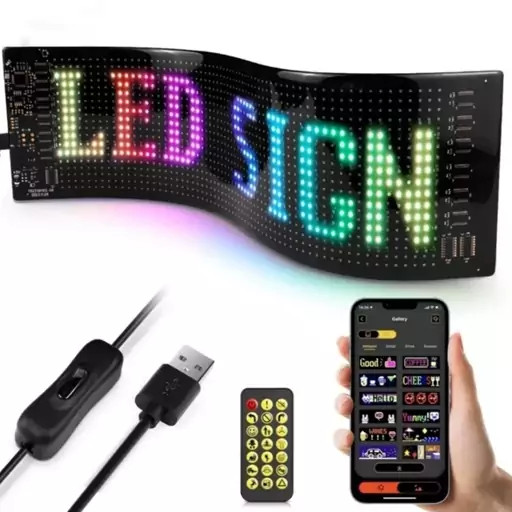 نمایشگر منعطف ال ای دی خودرو | LED Matrix Panel اورجینال سایز بزرگ