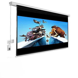 پرده نمایش برقی پروژکتور اسکوپ 250*250 - پارچه عالی گرید فایبر گلاس